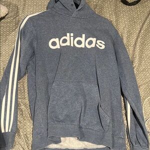 Adidas Men's Blue Hoodie Sweater